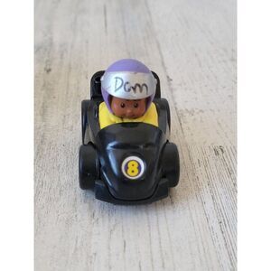 Little People number 8 racer car toy figure